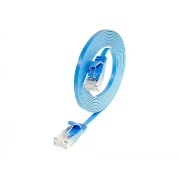 Wirewin Cat.6 slaidais savienojuma kabelis U/UTP 15m zils PKW-SLIM-KAT6 15.0 BL