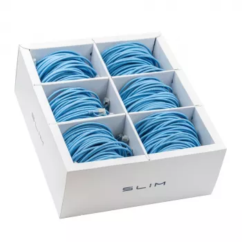 Wirewin SLIM-LS-K6A 3.0 BL 36 - Cat6a U/FTP slaids savienojuma kabelis, 3m, zils, 36 gab.