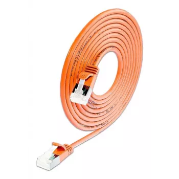 Wirewin SLIM-LS-K6A 0.15 OR 50 Cat6A slaids Ethernet savienojuma kabelis, 0,15m, U/FTP, oranžs, 50 gab.