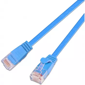 Wirewin SLIM S6 15 BL - Cat.6 SLIM savienojuma kabelis, STP (PIMF), 15 m, zils PKW-STP-SLIM-KAT6 15.0 BL