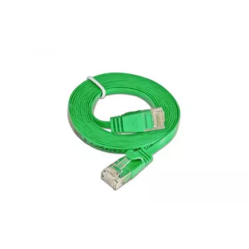 Wirewin Cat.6 slaids Ethernet savienojuma kabelis U/UTP 15 m zaļš PKW-SLIM-KAT6 15.0 GN