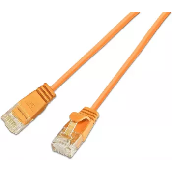 Wirewin SLIM KAT6A 10 Gigabit plānais ielāpu kabelis apaļš, U/UTP, Ø 3,6 mm, oranžs (SLIM-L-UU-K6A 0.25 OR)