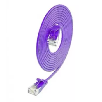 Wirewin SLIM KAT6A 10 Gigabit viegls savienojuma kabelis, U/UTP, Ø 3,6 mm, violets, 1,5 m SLIM-L-UU-K6A 1.5 VT