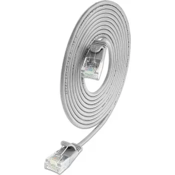Wirewin Cat6A U/UTP slaids Ethernet tīkla kabelis, 10G, pelēks, 7,5m SLIM-L-UU-K6A 7.5