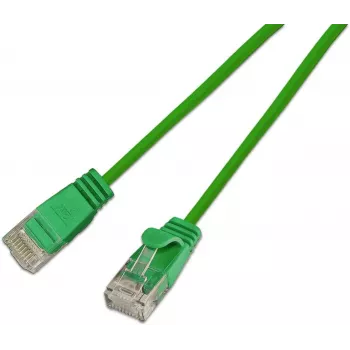 Wirewin SLIM KAT6A 10 Gigabit Lightpatchkabel rund, U/UTP, Ø 3,6 mm, grün (SLIM-L-UU-K6A 3.0 GN)