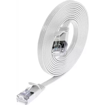 Wirewin Triotronik PKW-STP-SLIM-KAT6 5.0 WS - Cat6 U/FTP slaids Ethernet savienojuma kabelis, RJ-45 tēviņš uz tēviņu, 5m, balts