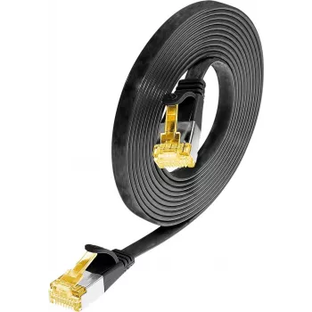 Wirewin Cat6a U/FTP slaids savienojuma kabelis RJ45 1,5m melns PKW-STP-SLIM-K6A 1.5 SW