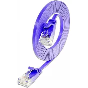 Wirewin Triotronik Cat 6 U/UTP savienojuma kabelis, 5 m, RJ45, violets PKW-SLIM-KAT6 5.0 VT