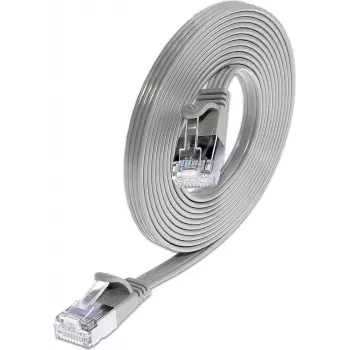 Wirewin Triotronik 0,15m Cat6 U/FTP slaids Ethernet savienojuma kabelis, RJ45 tēviņš uz tēviņu, pelēks PKW-STP-SLIM-KAT6 0.15