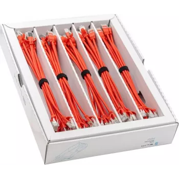 Wirewin SLIM KAT6A 10 Gigabit vieglais savienojuma kabelis, 0,15m, U/FTP, Ø 3,8mm, sarkans, 50 gab. iepakojums SLIM-LS-K6A 0.15 RD 50