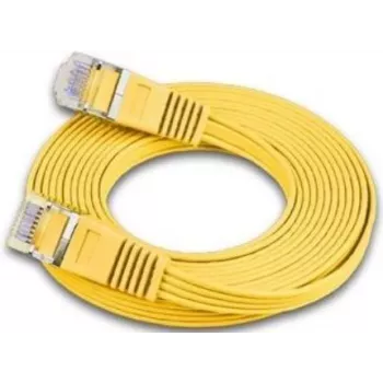 Wirewin Triotronik Cat6 U/FTP plāns Ethernet savienojuma kabelis, 3m, dzeltens PKW-STP-SLIM-KAT6 3.0 GE