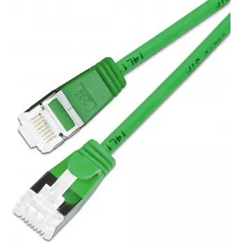 Wirewin Cat6a U/FTP slaids Ethernet savienojuma kabelis, 10 Gbps, zaļš, 0,15 m PKW-LIGHT-STP-K6A 0.15 GN