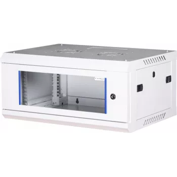 Wirewin 19 collu sienas skapis, viengabala, Pro 3. paaudze, 600x600mm, gaiši pelēks (WCAB PS3 600X600X4U)