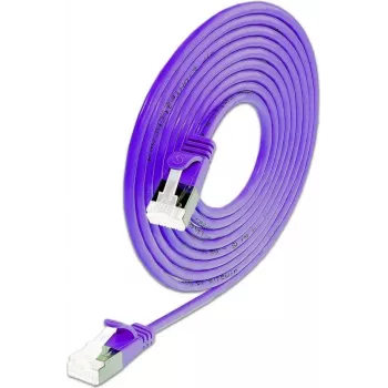 Wirewin Cat.6A 10 Gigabit slim plākstera kabelis U/FTP, 0,25 m, violets PKW-LIGHT-STP-K6A 0.25 VT