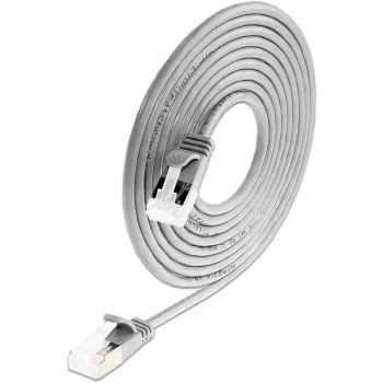 Wirewin SLIM-LS-K6A 0.15 50 Cat6A slaids Ethernet savienojuma kabelis, 0,15m, U/FTP, pelēks, 50 gab. komplekts