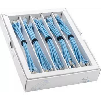 Wirewin SLIM-LS-K6A 0.15 BL 50 Cat6A slaidais Ethernet tīkla kabelis, 0,15m, U/FTP, zils, 50 gab.