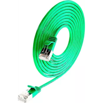 Wirewin Triotronik PKW-LIGHT-STP-K6 10.0 GN Cat6 STP savienojuma kabelis, RJ-45 tēviņš uz RJ-45 tēviņš, 10 m, zaļš