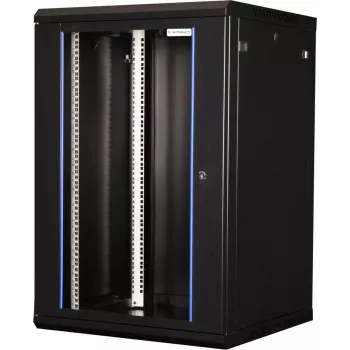 Wirewin WCAB PS3 600X600X9U B 19 collu sienas skapītis, 9U, 600x600mm, melns