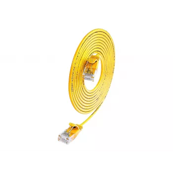 Wirewin Cat.6 SLIM-Light tīkla kabelis U/UTP 7,5m dzeltens PKW-LIGHT-K6 7.5 GE