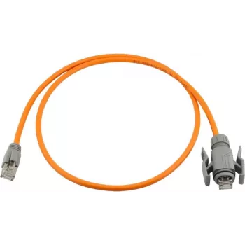 Wirewin industriālais Cat6A tīkla kabelis, pret UV izturīgs PUR apvalks, S/FTP, oranžs, IP67 RJ45, 2m PKW-I1-SF-K6A-PUR 2.0 OR