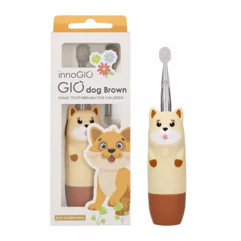 InnoGIO GIOdog 2+ GIO-452BROWN skaņas zobu birste, brūna