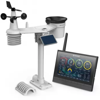 BRESSER Wetter Center 9-in-1 MeteoChamp HD WLAN laika stacija