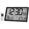 KIENZLE Jumbo NEO LCD laika stacijas sienas pulkstenis melns