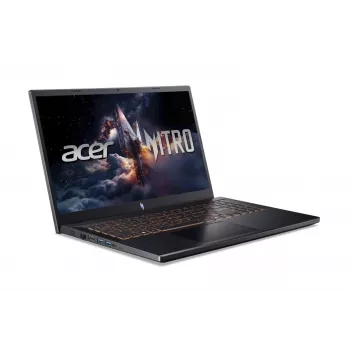 Acer Nitro V 15 AI spēļu portatīvais dators - Ryzen 7 7445HS, 16GB DDR5, 2TB+2TB NVMe SSD, 15,6 collu FHD 144Hz, RTX 3050, Windows 11 Home, Obsidian Black