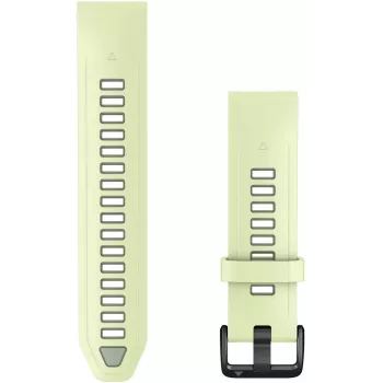 Garmin QuickFit 20 mm silikona pulksteņa siksniņa, Lemon/Willow Green, 010-14506-01