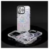 Evelatus Apple iPhone 15 Pro PC+TPU vāciņš ar MagSafe - Pielāgots ziedu raksts