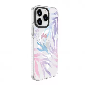 Evelatus Apple iPhone 15 Pro PC+TPU vāciņš ar MagSafe - Pielāgots ziedu raksts