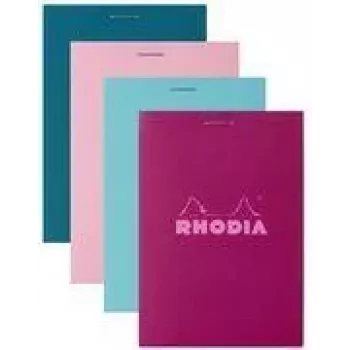 Rhodia Nr. 11 A7 rūtiņu piezīmju bloks, dažādas krāsas, 80 lapas, 10 gab. iepakojums 11295C