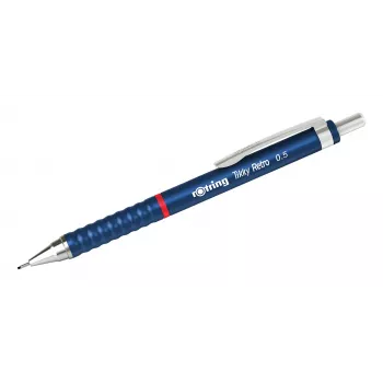 Rotring Tikky Retro mehāniskā zīmuļa 0,5 mm, zils hroma rotājums 2202566
