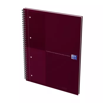 Oxford International Collegeblock piezīmju grāmatiņa, DIN A4+, lineāls, cietie vāki, spirālveida iesējums, 80 loksnes, 1 gab. 400194459