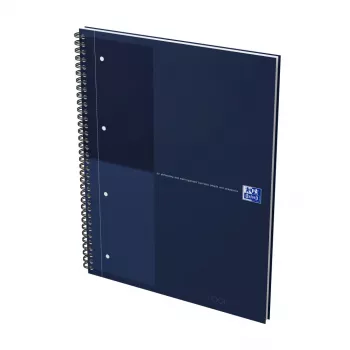 Oxford International Collegeblock piezīmju grāmata, DIN A4+, līnijota, cietie vāki, spirālveida iesējums, 80 lapas, 1 gabals (400194458)