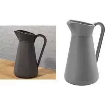 EDA plastmasas krūze 5 litri pelēka ar rokturi (010490 G. GL SX)