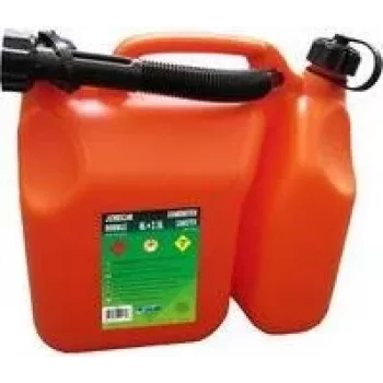 EDA kombinētā degvielas un eļļas tvertne 6 L + 2,5 L divkameru sarkanā/melnā 010169 O SX6