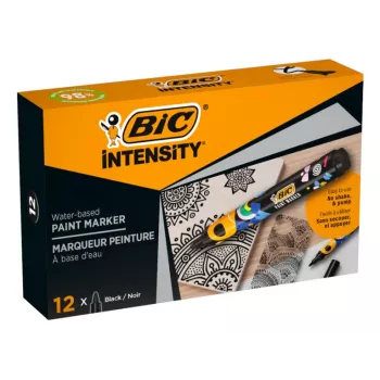 BIC Intensity pastāvīgais marķieris, apaļš uzgalis, melns, 1,5-2,3 mm, 1 gabals (5274771)
