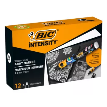 BIC Intensity pastāvīgais marķieris, balts, apaļš uzgalis, 1,5-2,3 mm, 1 gabals, 98% pārstrādāts 5274251