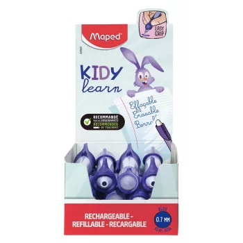 Maped KIDY Learn dzēšama lodīšu pildspalva Trusis 0,7 mm Zila, 12 gab. displejs 229601