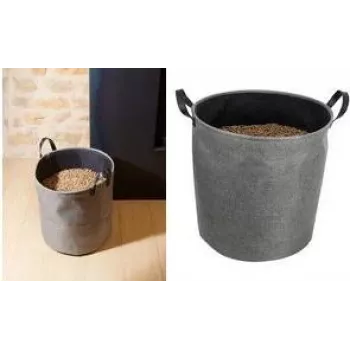 EDA granulu uzglabāšanas maiss, 60 litri, tumši pelēks, 30 kg ietilpība, filcs, salokāms, ar nešanas rokturiem 010488 G/NO