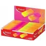 Maped NEON plastmasas dzēšgumijas displejs, 20 gabali, neona oranža un neona rozā, mazputekļu, bez ftalātiem, bez PVC 121901