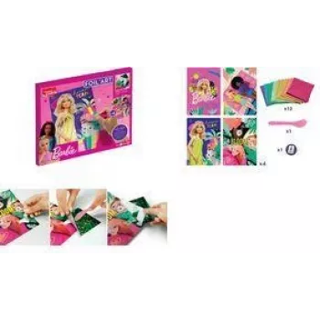 Maped Creativ folijas mākslas Barbie radošais komplekts, 18 gabali, metālisko foliju rokdarbu komplekts bērniem no 7 gadu vecuma 907074