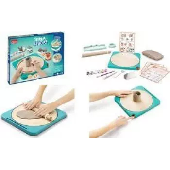 Maped Creativ Podniecības studijas komplekts bērniem no 5 gadu vecuma, gaisā žūstošs māls ar 6 krāsām, instrumentiem, otu un laku 907224
