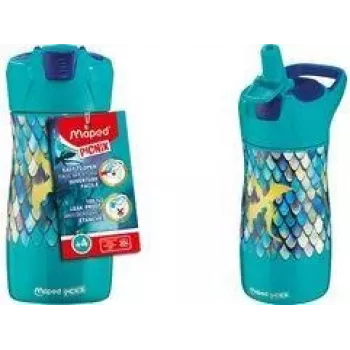 Maped PICNIK bērnu nerūsējošā tērauda dzeramā pudele 0,43L Dragon zaļa/zila 871295