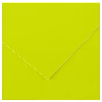 Canson Vivaldi krāsains papīrs, 500 x 650 mm, 250 g/m², neona dzeltena, 25 lapas (C200403809)