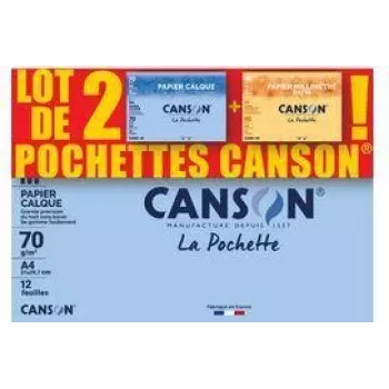 Canson pauspapīrs un milimetru papīrs, 2 daļu komplekts C400121939