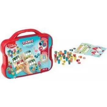 Maped Creativ alfabēta paškrāsojošo zīmogu komplekts, 26 burti, plastmasas futrālis 907089
