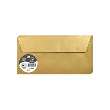 Clairefontaine Pollen DL aploksne, zelta, 120 g/m², pH neitrāla, bez skābes, 110 x 220 mm, 1 gab. 50085C