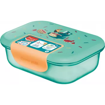 Maped PICNIK pusdienu kārba TUKAN, plastmasa, 0,9 L, vāks ar silikona blīvējumu, aizdare ar klipsi - 1 gabals (874103)